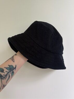 VTG Eddie Bauer Black Wool Bucket Hat
